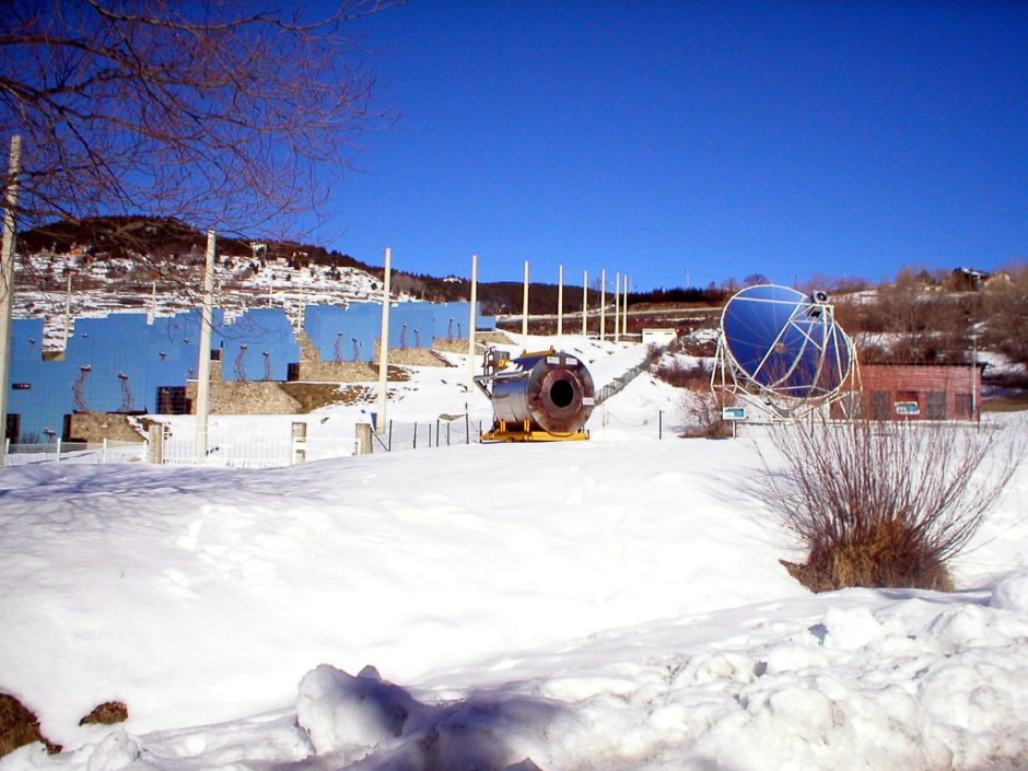 Odeillo solar furnace. Photo Copyright Robin Whiting